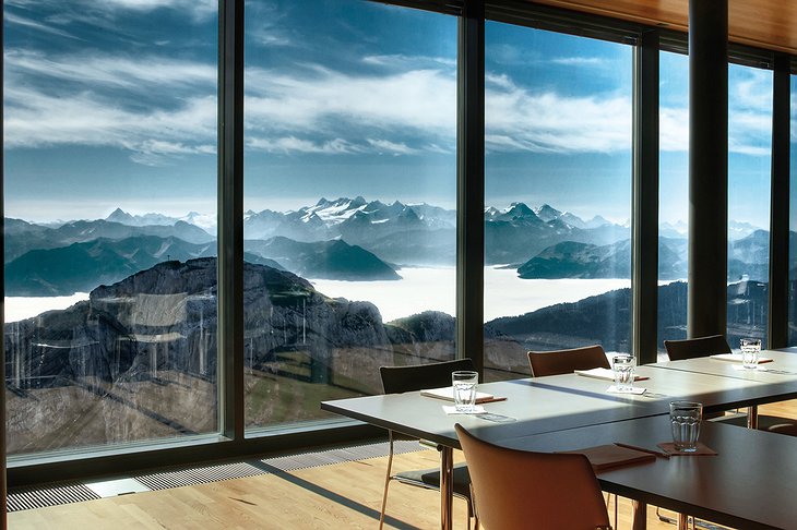 Meeting room with Alpine views