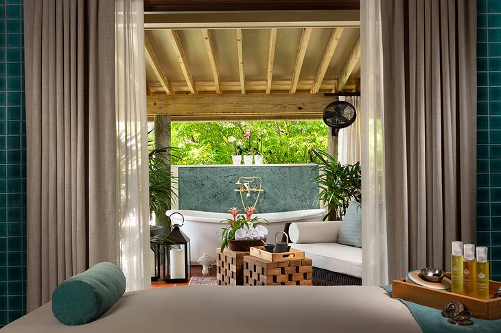 Little Palm Island Resort Spa Couples Room Bath