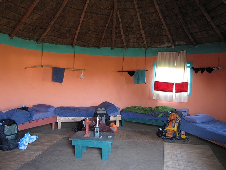 Bulungula Lodge hut interior