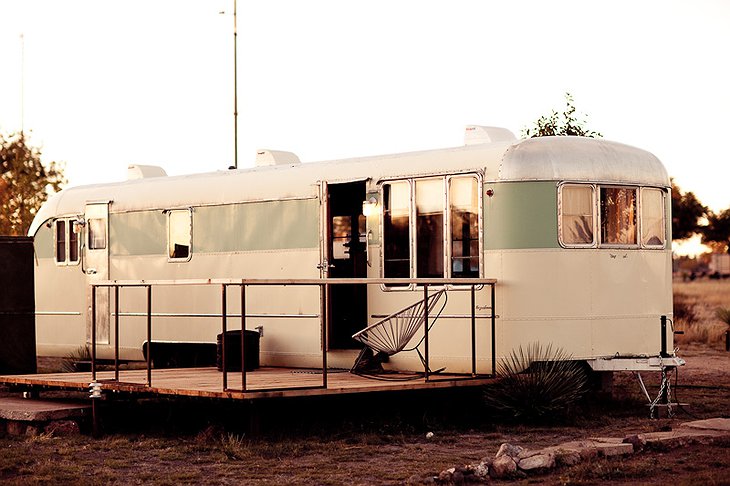 El Cosmico trailer hotel