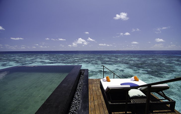 Private pool at the ocean