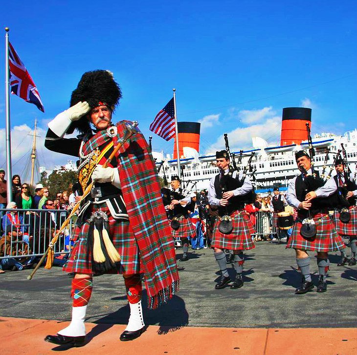 Queen Mary ship and Scottish Festival