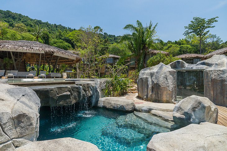 TreeHouse Villas Resort Pool Cascade
