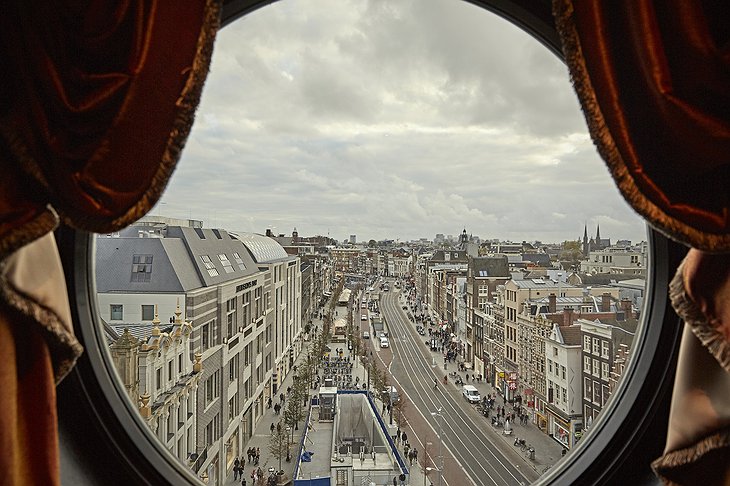 Hotel TwentySeven Tower Dream Suite Window View On Dam Square In Amsterdam