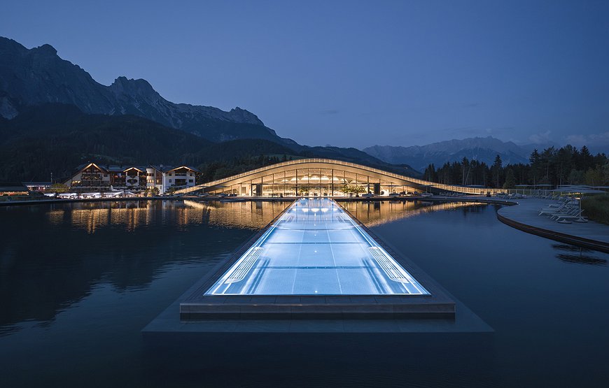 Krallerhof - The Austrian Hotel With a 50-Meter Pool Floating in a Lake