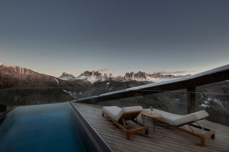 Forestis Dolomites Hotel Penthouse Private Rooftop Pool