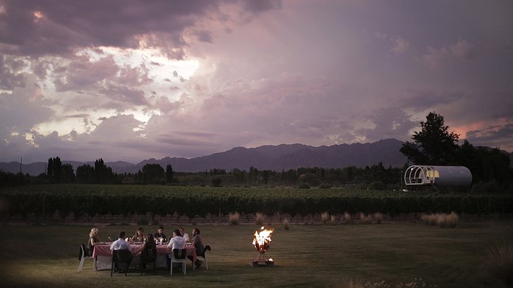 Entre Cielos dinner in the nature