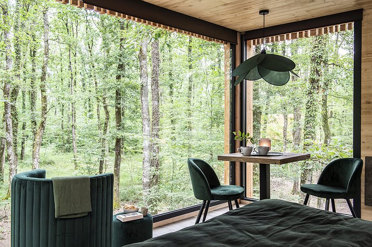 Loire Valley Lodges Treehouse Floor-To-Ceiling Windows