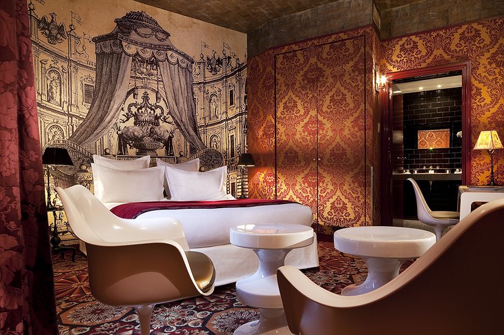 Contemporary vintage design bedroom