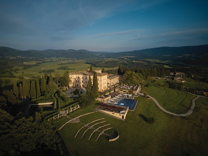 Belmond Castello di Casole From Above