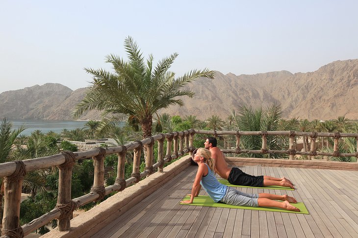 Yoga on the rooftop terrace