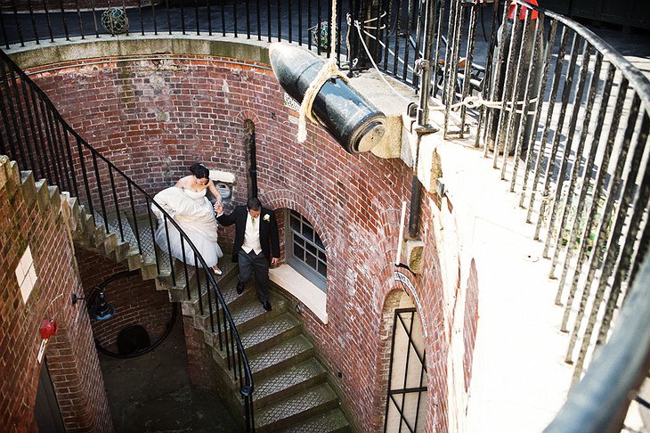 Spitbank Fort wedding photo