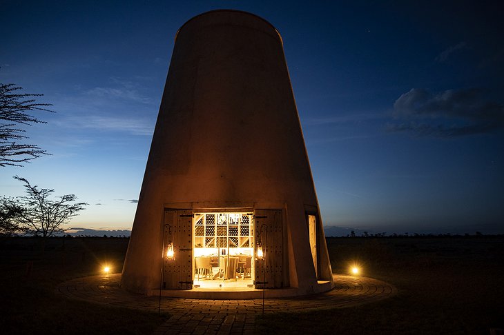 Segera Retreat Lodge Wine Tower