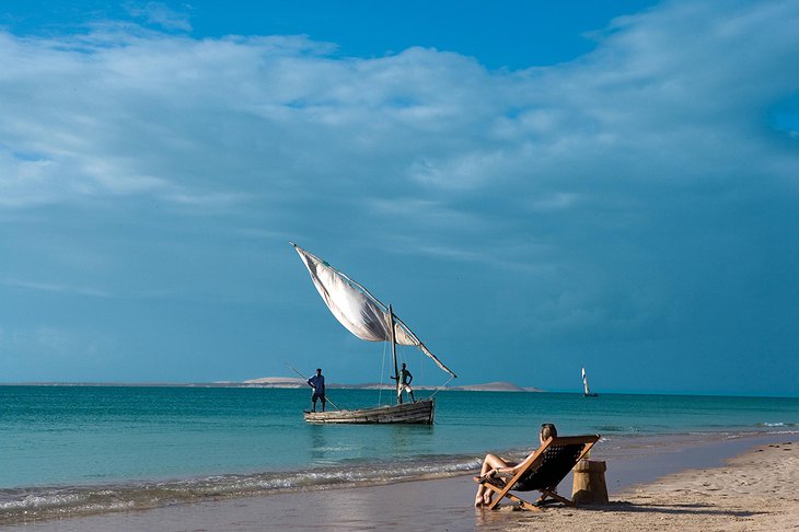 Deckchair on the beach