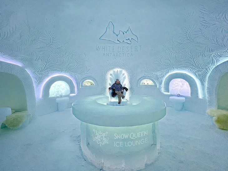 White Desert Antarctica Ice Lounge