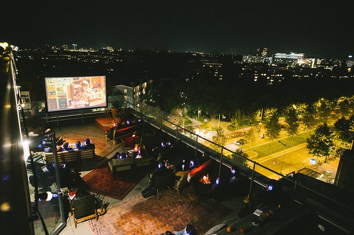 Volkshotel's Rooftop Cinema