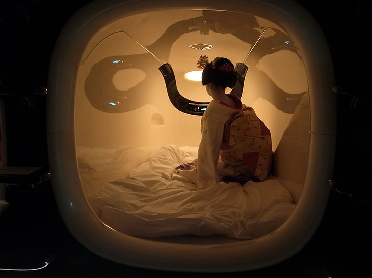 Sleeping in the capsule