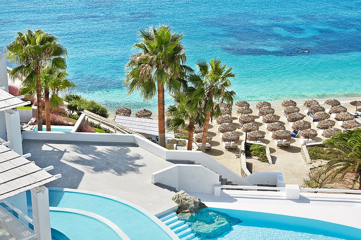 Mykonos Blu resort pool and sea-views
