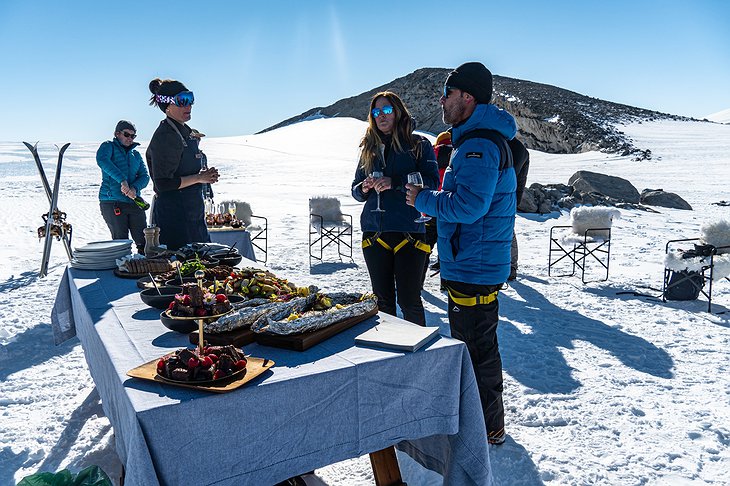 Outdoor Brunch In Antarctica