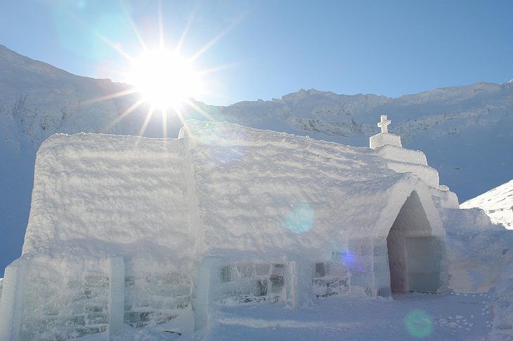 Ice Church at Balea Ice Hotel