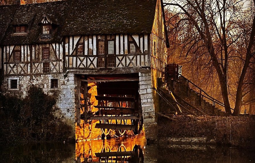 Le Moulin d'Andé - A Working Mill Turned Artists' Refuge On The Seine