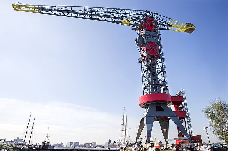 Faralda Crane Hotel in the NDSM shipyard