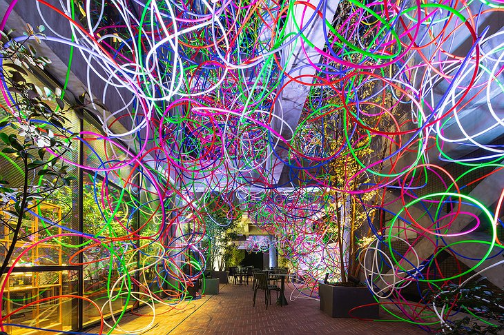 Shiroiya Hotel Art Installation