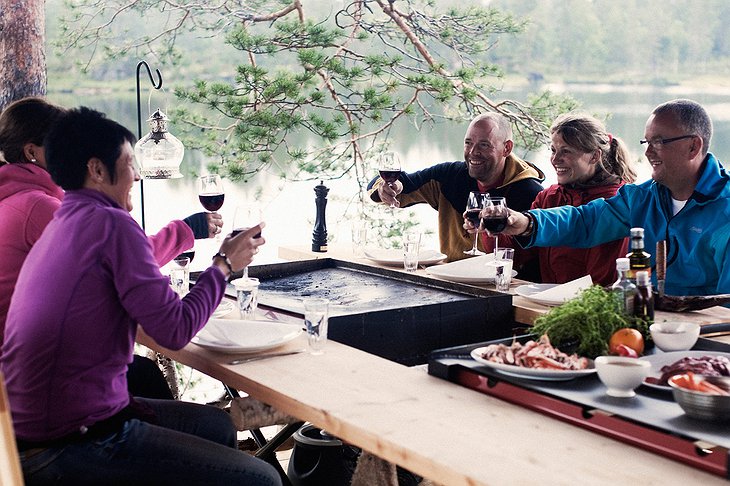 The Canvas Hotel dinner in the Norwegian nature