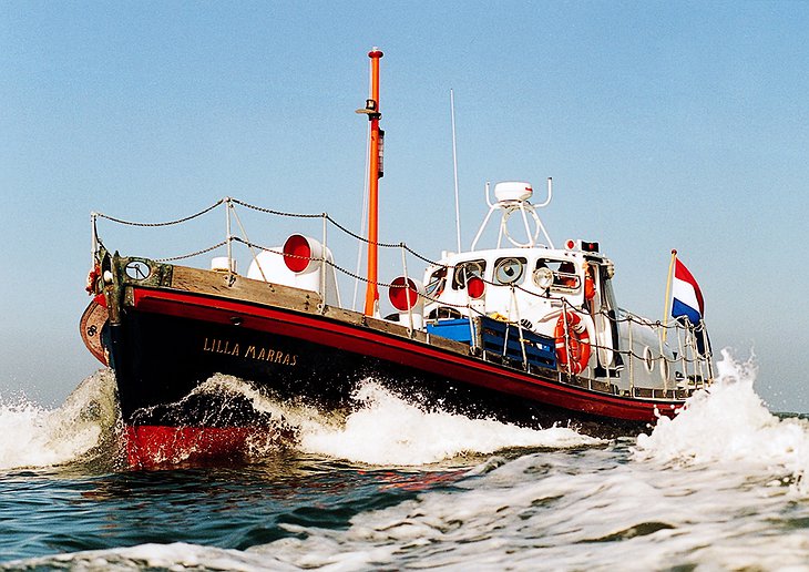 Lifeboat Hotel on the open sea