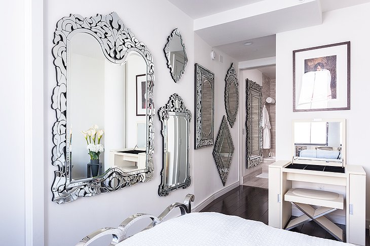 Tribeca luxury apartment bedroom design details