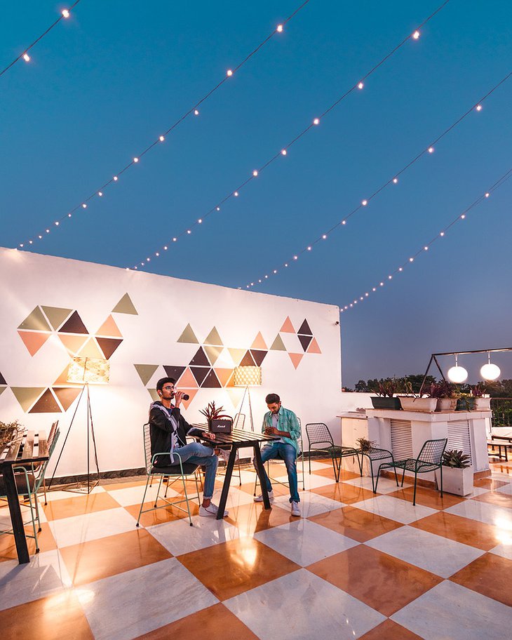 LetsBunk Poshtel Rooftop Terrace