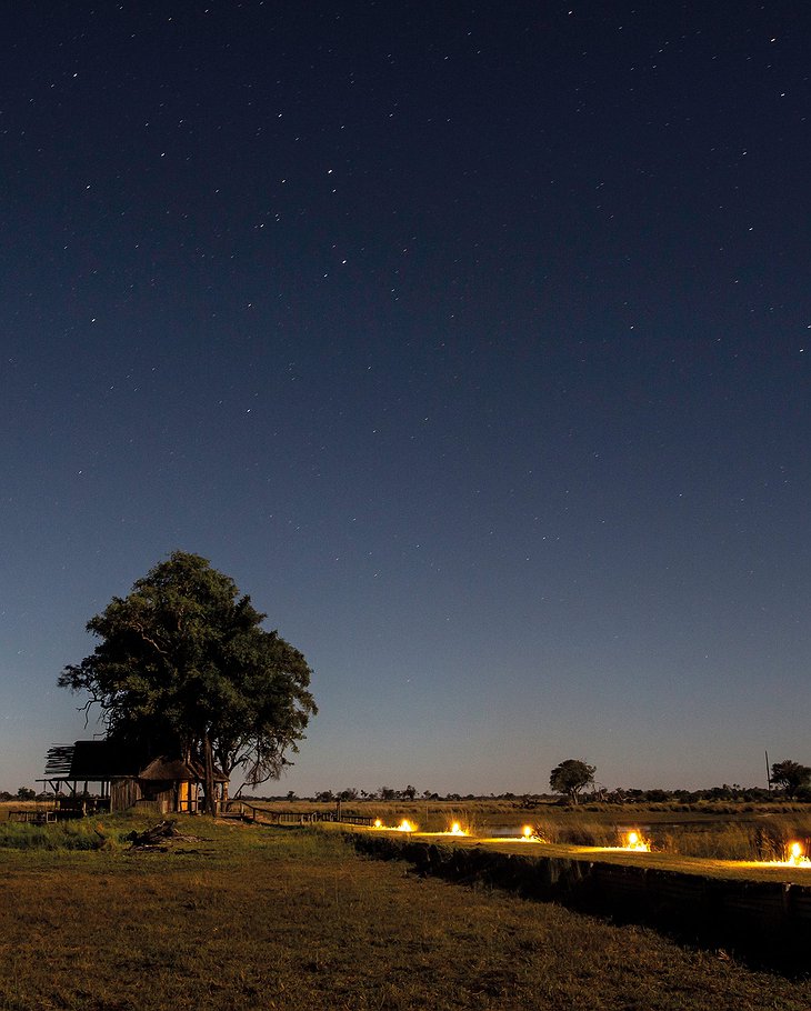 Belmond Eagle Island Lodge Night Lights