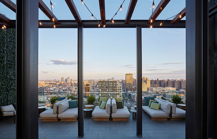 CitizenM New York Bowery Hotel CloudM Rooftop Bar Outdoor Terrace