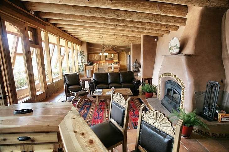 Earthship Livingroom