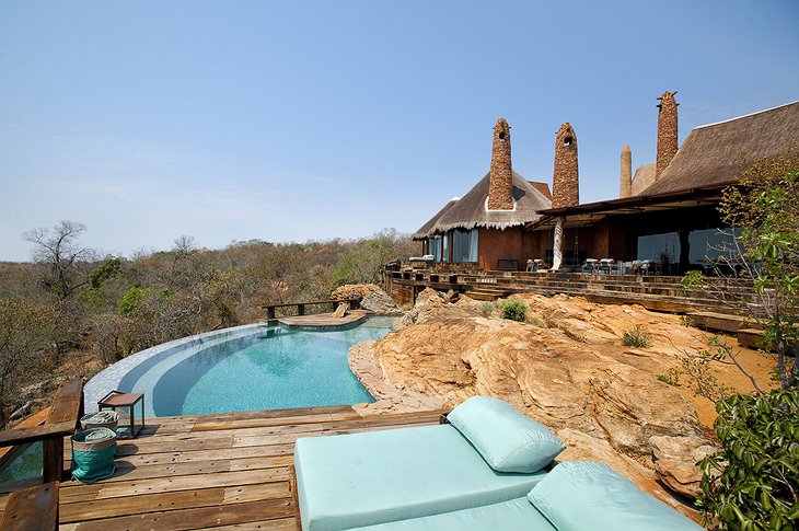 Leobo Private Reserve pool with sun decks