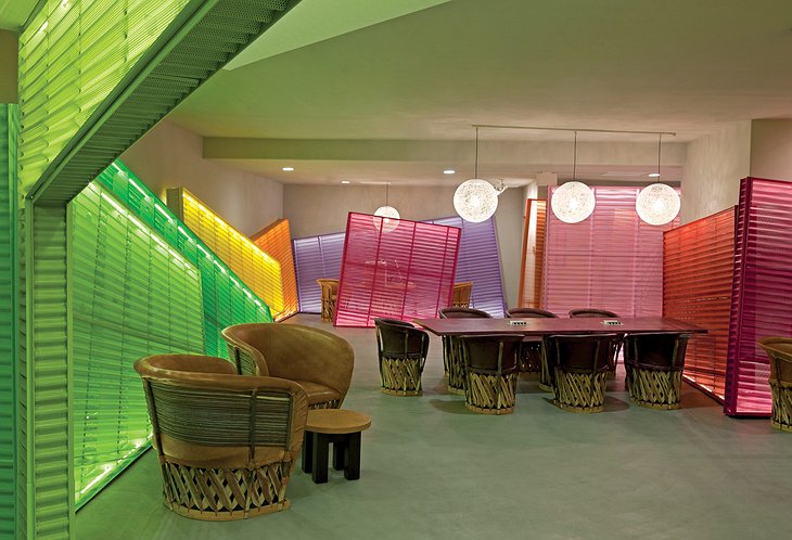 The Saguaro colorful lobby
