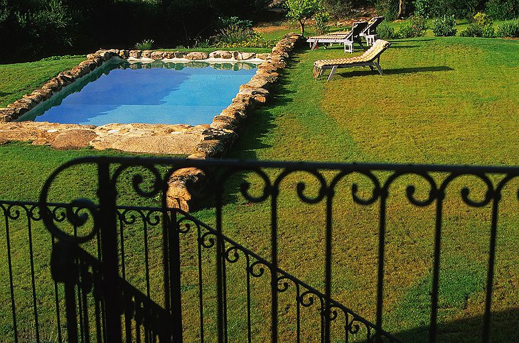 Stone swimming pool at Murtoli - A Figa hotel