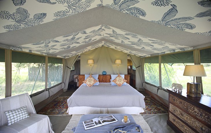Richard's Camp tent interior