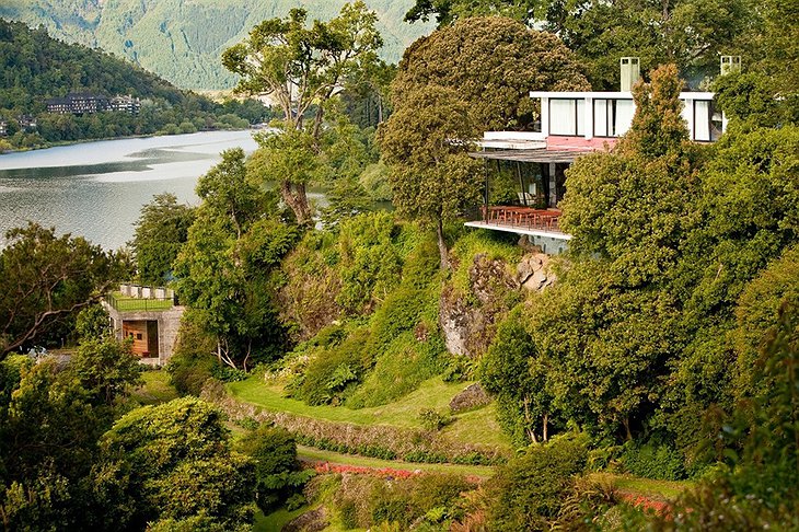 Hotel Antumalal in the middle of the Pucon nature