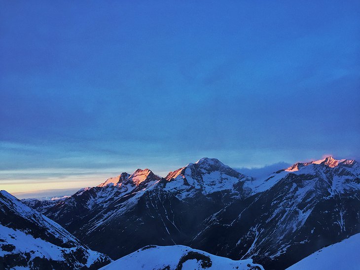 Swiss Alps sunset