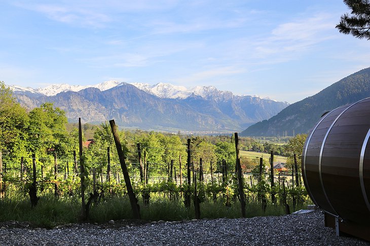 Schlaf-Fass mountain views