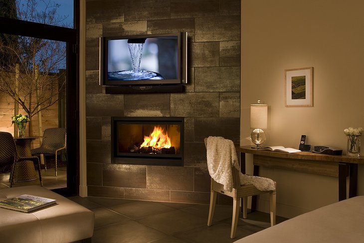 Bardessono fireplace