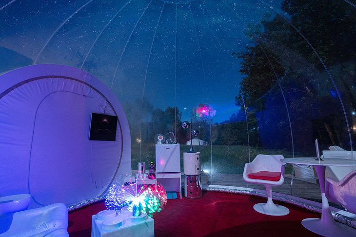 Lost in Sensations Hotel Bubble Tent Night Lights