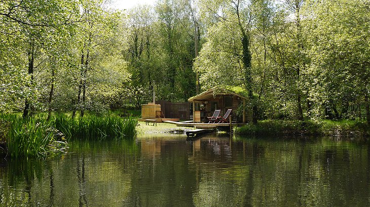 Cabin On The Lake by Gwalia Farm