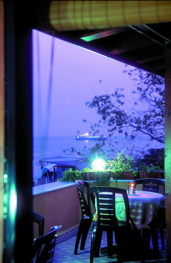 View on Marmara Sea from the terrace of Dersaadet Hotel