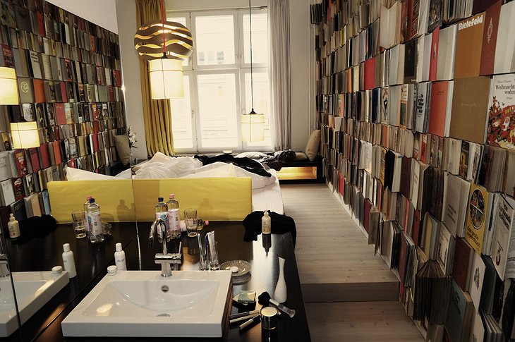 Room decorated with books