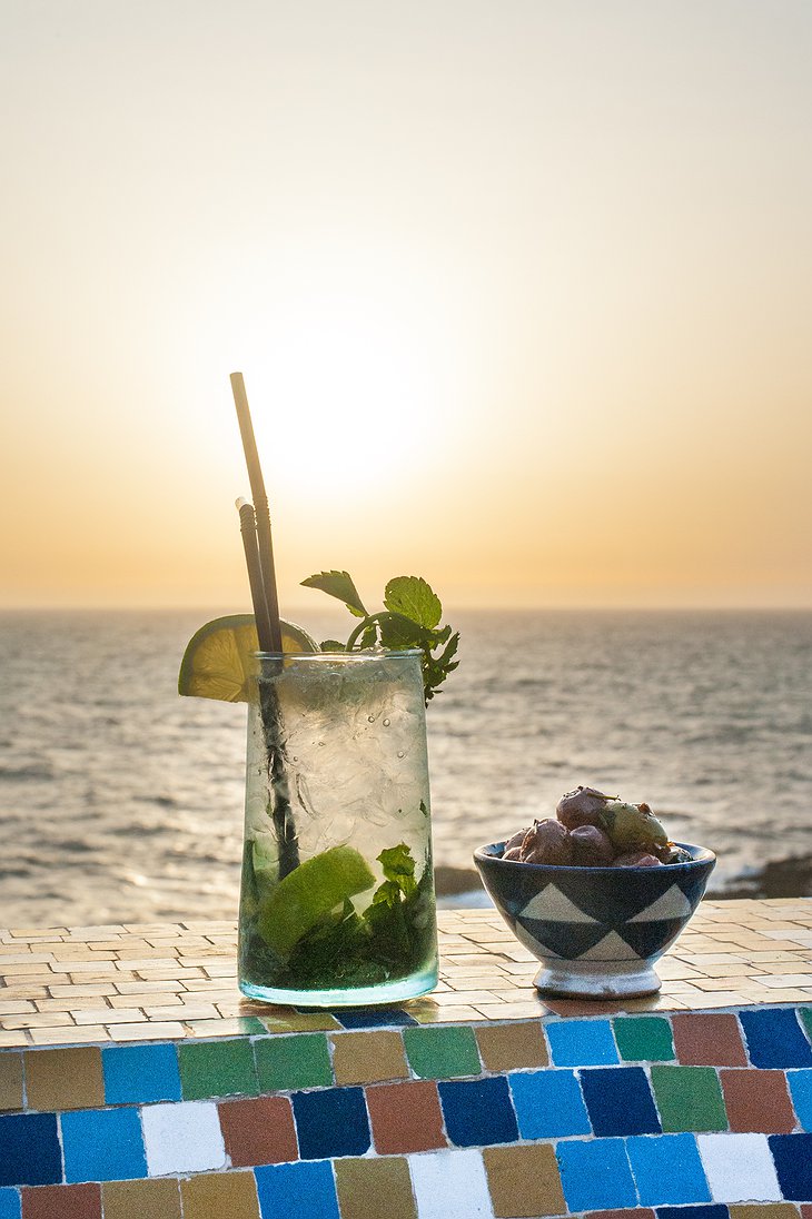 Salut Maroc Hotel Rooftop Terrace Cocktail