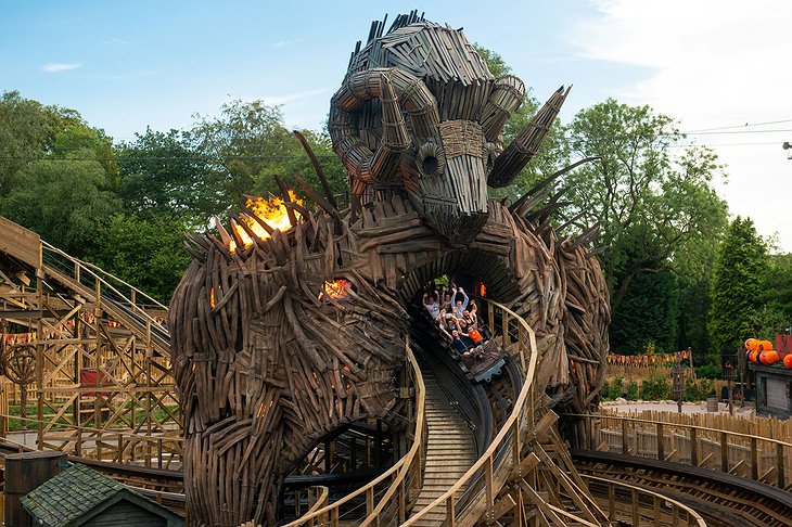 Alton Towers Hotel Ride In The Dark Roller Coaster