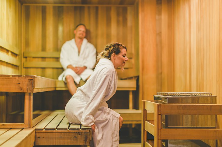 Whitney Peak Hotel spa sauna
