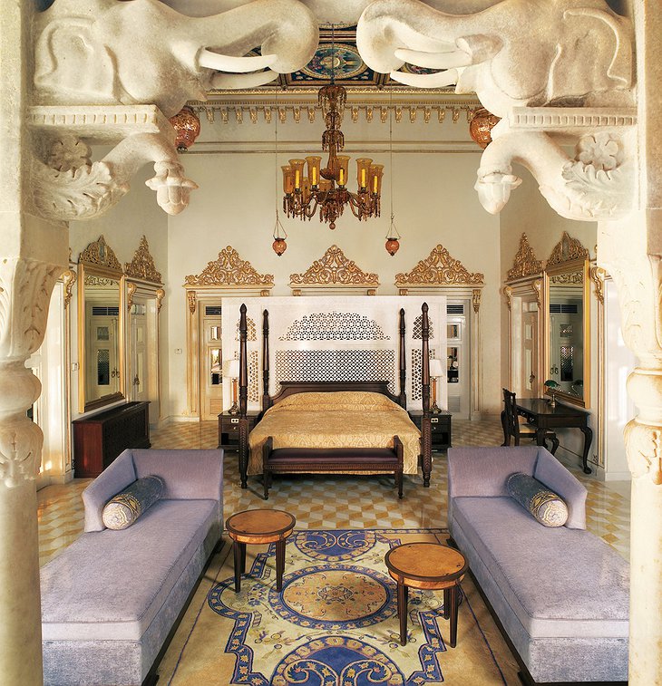 Lake Palace Hotel elephant room